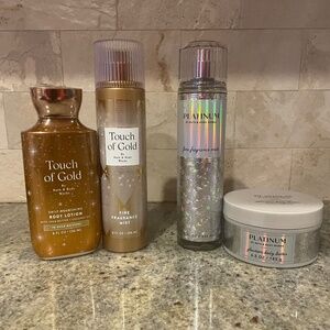 Bath & Body Works Touch Of Gold/ Platinum Fragrance Mist SETS -NEW- U Choose